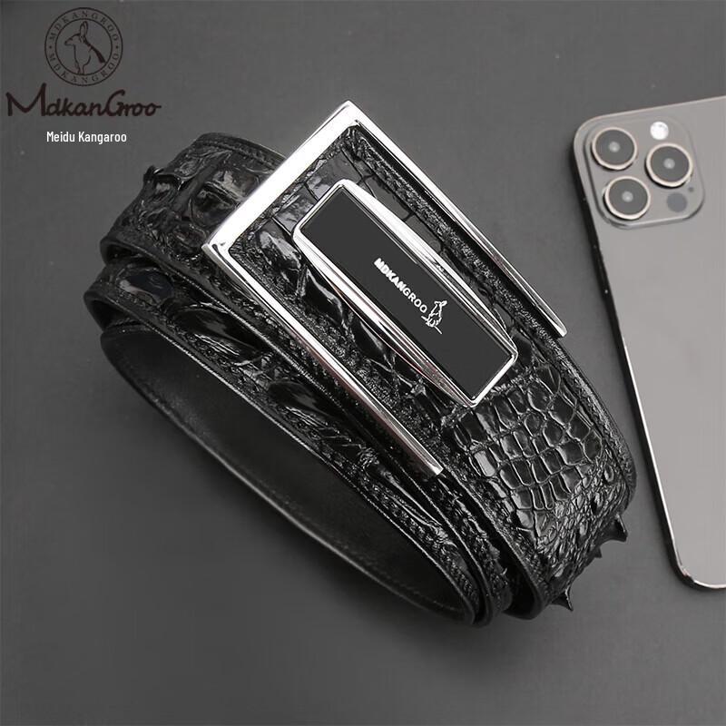 Мужской роскошный ремень из крокодиловой кожи