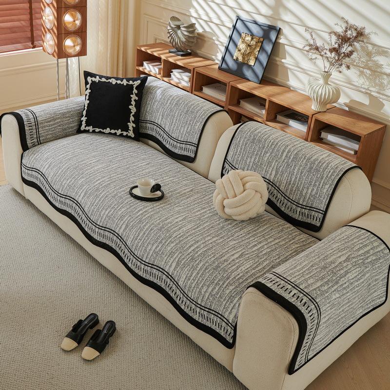 Chenier Special-Shaped Sofa Cushion  New Four-Season Universal Straight Row Three-Person Sofa Seat Cushion Non-Slip Cover Cloth Towel