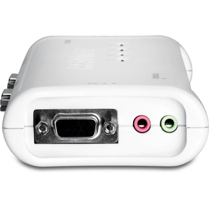 TRENDnet TK-409K KVM 4 Ports VGA USB +Audio+câbles