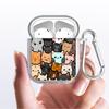 Cute Cat Lovely Clear Earphone Cases Cover Case For Airpods 3 2 1 Pro Pro3 Pro2 4