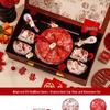 Rode Rozen Bruiloft Servies Set