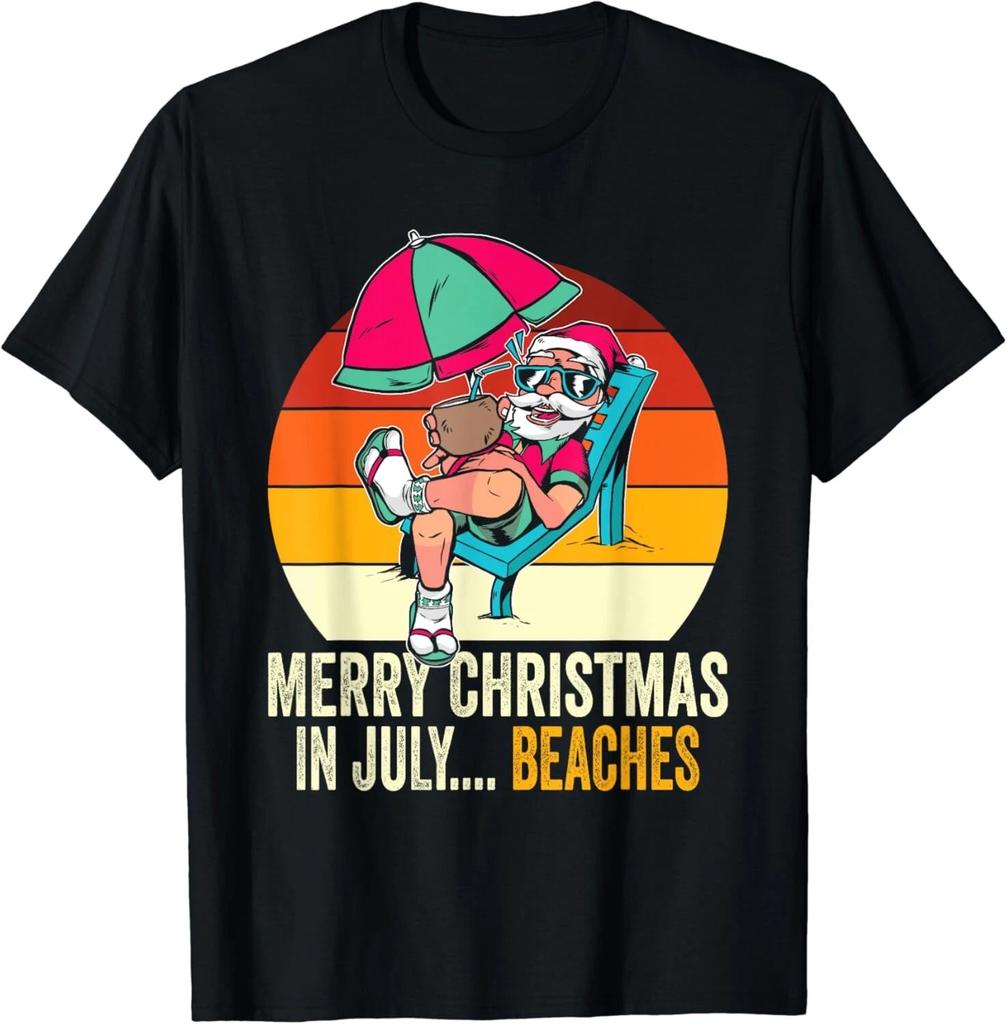 Merry Christmas In July... Beaches Summer Christmas In July Unisex T-Shirt