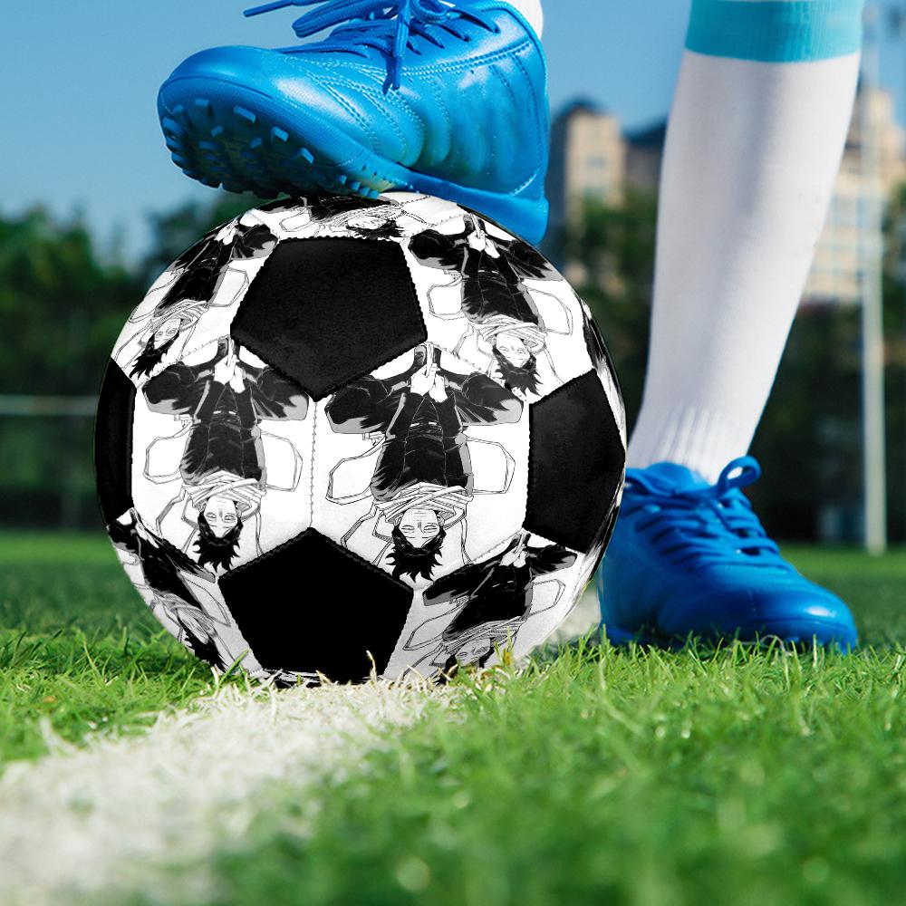 Soccer Ball Colorful Machine Stitched PVC Size 5 Team Training Competition Ready Durable High-Bounce Cool Sports Gift