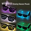 LED Mosaic Party Sunglasses - Cool Night Glow Glasses for Birthdays, Concerts, and Nightclubs