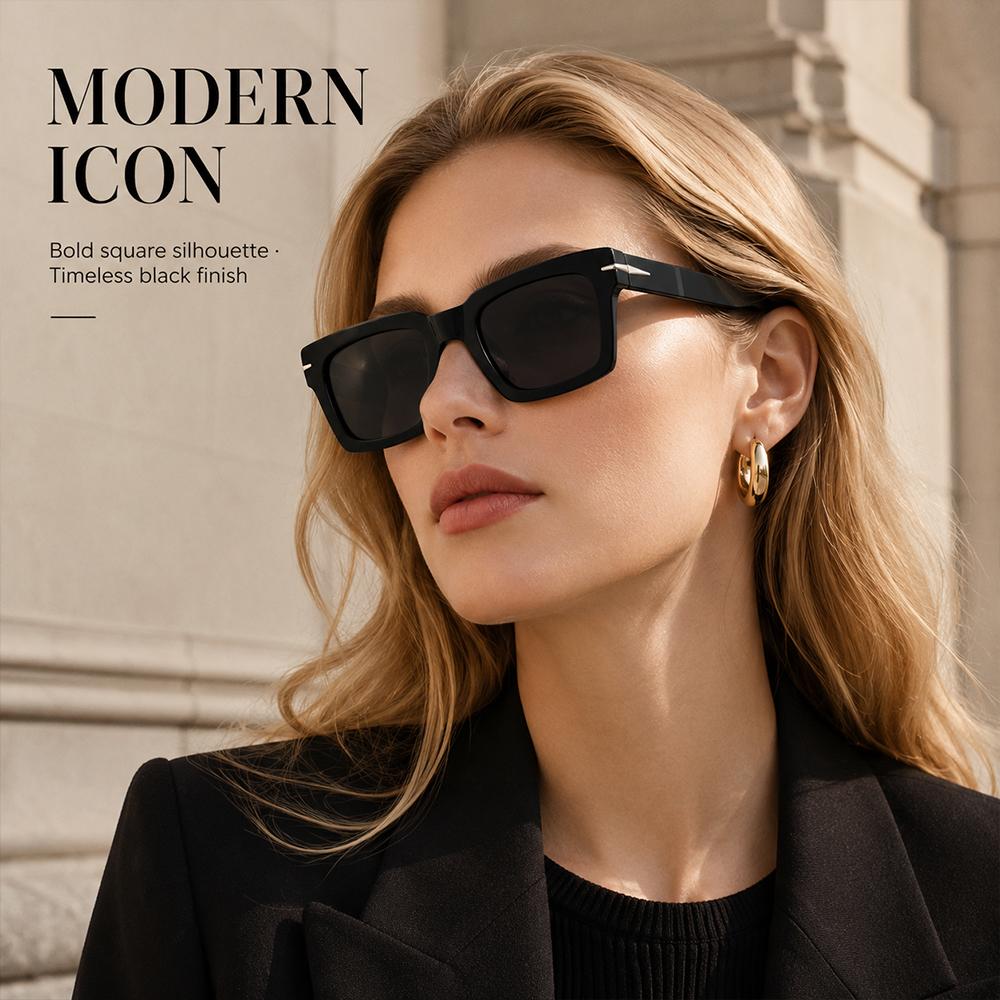 Vintage Square Sunglasses Men Women Retro Brand Designer Black Sun Glasses Unisex Ins Popular Shades UV400 Eyewear