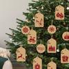 48er/96er Packung Weihnachtsgeschenkanhänger, festliche Papierdekorationen für Geschenke und Verpackungen, Hängeornamente, kein Stromanschluss erforderlich