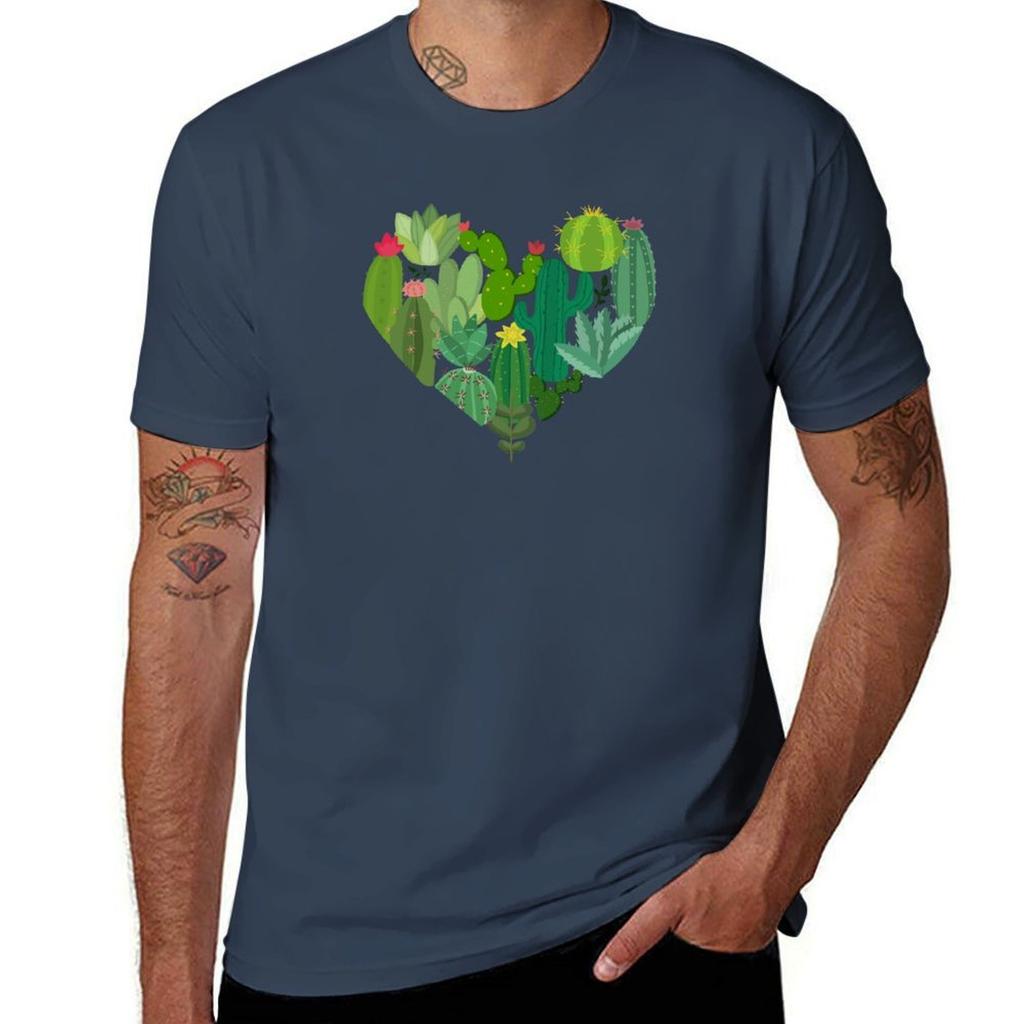 For the Love of the Cactus TShirt T Shirt Men 100 Cotton Luxury Brand Man Graphic T Shirt TShirt