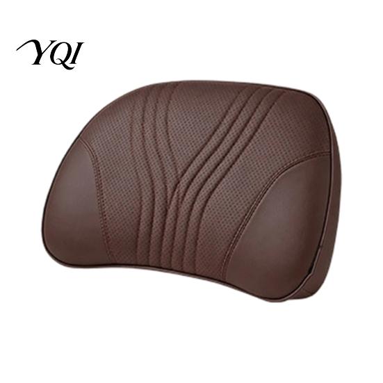 Supportive Headrest Car Pillow for Neck Support, Memory Foam with Breathable Seat Adjustable Strap, Universal Ergonomic Lumbar Support Cushion