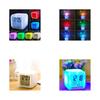 Stress Relieve Home Bedroom Child 7 Color Led Change Digital Glowing Alarm Clock For Relaxation