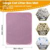 Cat Litter Mat Double Layer Pet Non Slip Big Pet Litter Box Filter MatWear Resistant Waterproof Anti-slip Cat Litter Mat