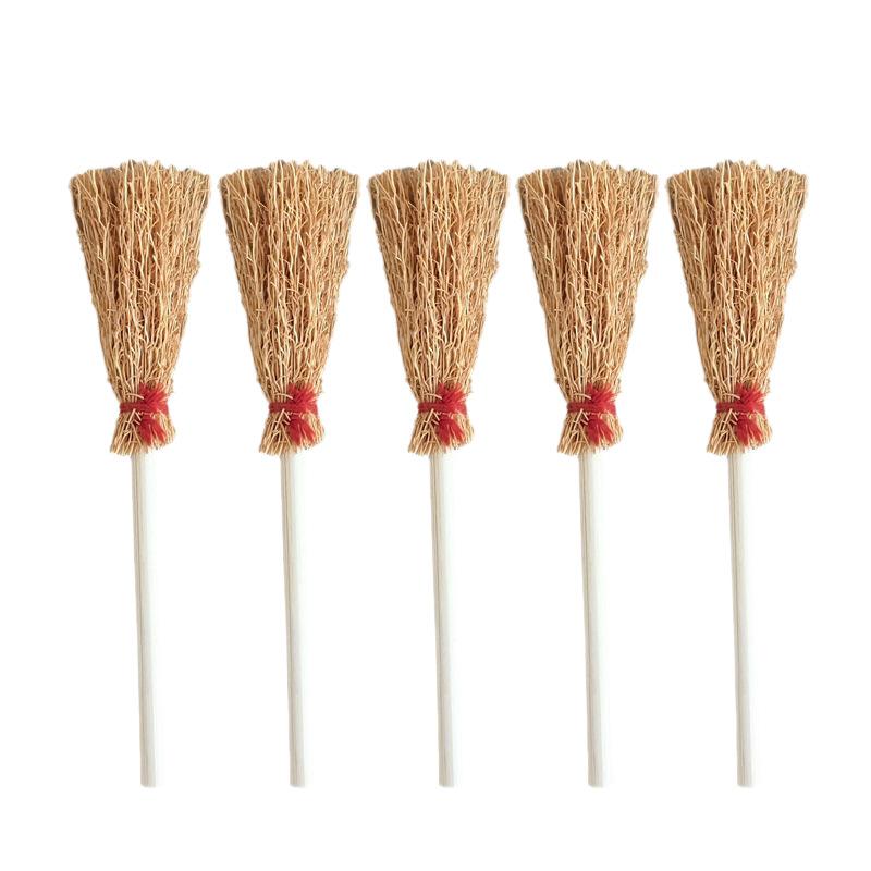 Halloween Mini Broomstick Witch Broom Micro Decor Craft DIY Prop Tabletop Ornament Party Decoration