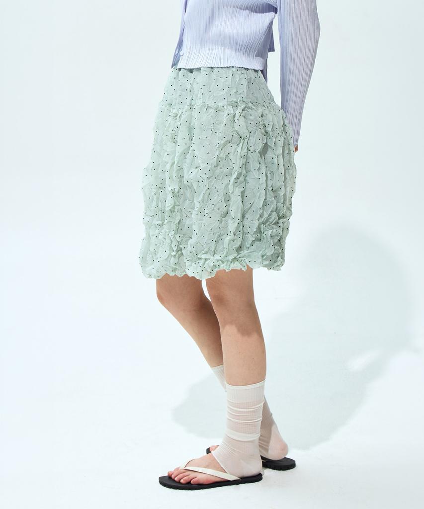 Waiowai Wrinkle Dot Midi Skirt_2 Colors