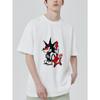 Bílé tričko s potiskem hada, diamantu a peněz, ležérní streetwearový top pro muže a ženy
