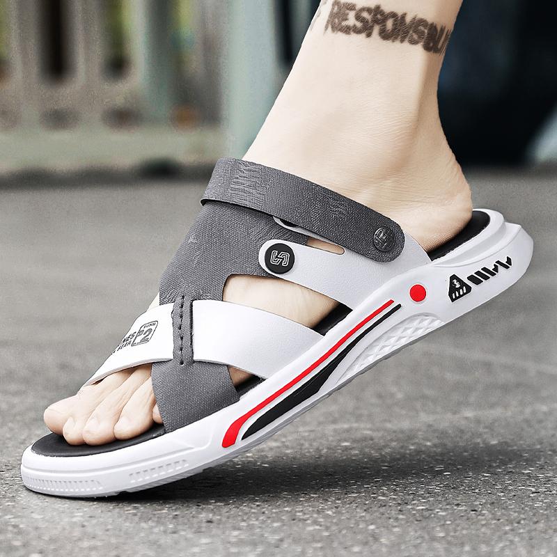 Fashion Summer Mens Massage Slippers Indoor Outdoor Sandals Beach Comfortable Soft Slides Clogs Casual Shoes Men Women Home Slippers
