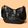 New soft texture temperament women's messenger bag fashionable shoulder large capacity multi-pocket mother backpack
