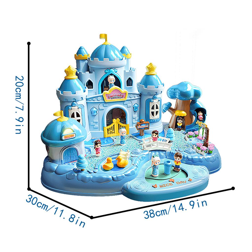 Children's Toy Magnetic Play House Assembling Family Toy Princess Castle Princess Modeling Puzzle Birthday Gift