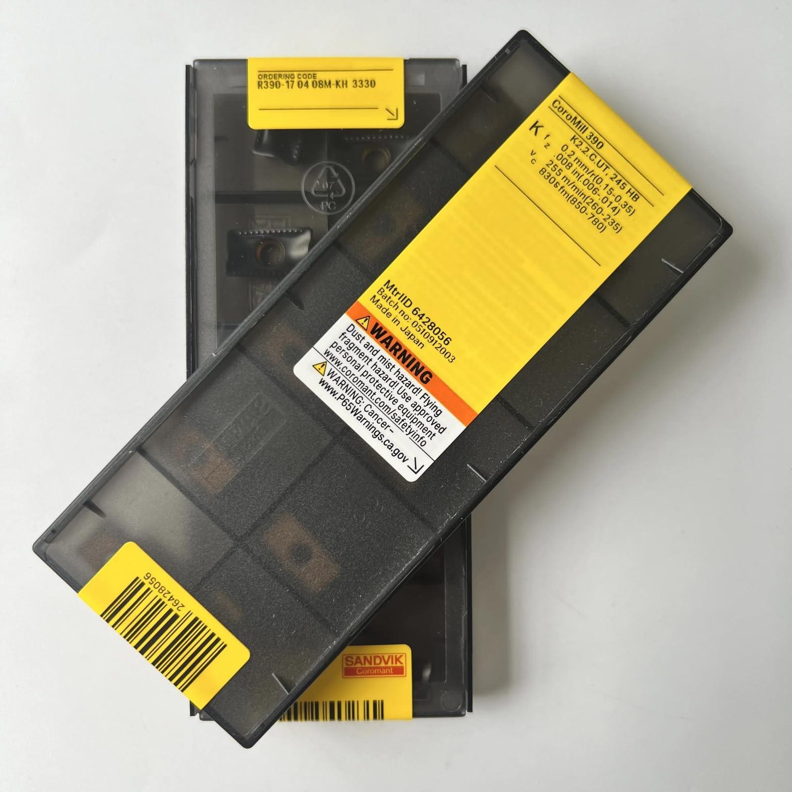

Original Sandvik / R390-170408M-KH 3330 / CNC lathe carbide blade 10 Pcs