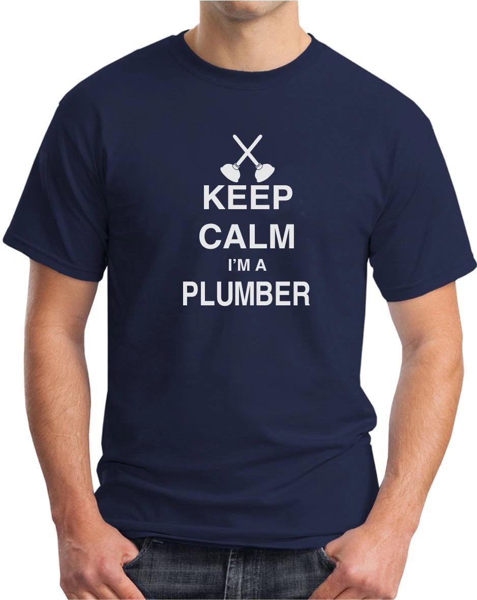 KEEP CALM I M A PLUMBER - FUNNY PLUMBING SLOGAN Mens Womens Kids T-Shirt 2XL