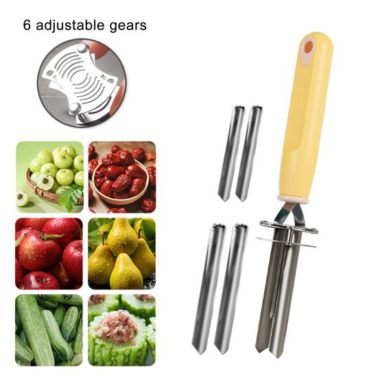 Fruit And Vegetable Core Remover Stainless Steel Kernel Extractor Quick Seeds Removal Tool