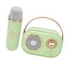 Wireless Bluetooth Speaker with Microphone Portable Rechargeable Mini Mics Speaker Set for Home