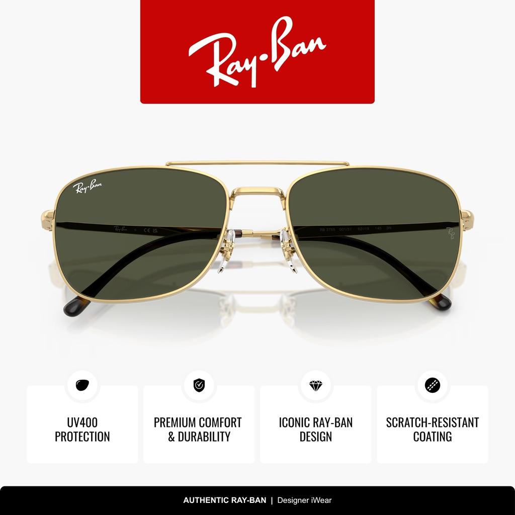 Sunglasses 0RB3755 GUNMETAL GREEN POLAR Polarized [Ray-Ban] (Green) 004/5859