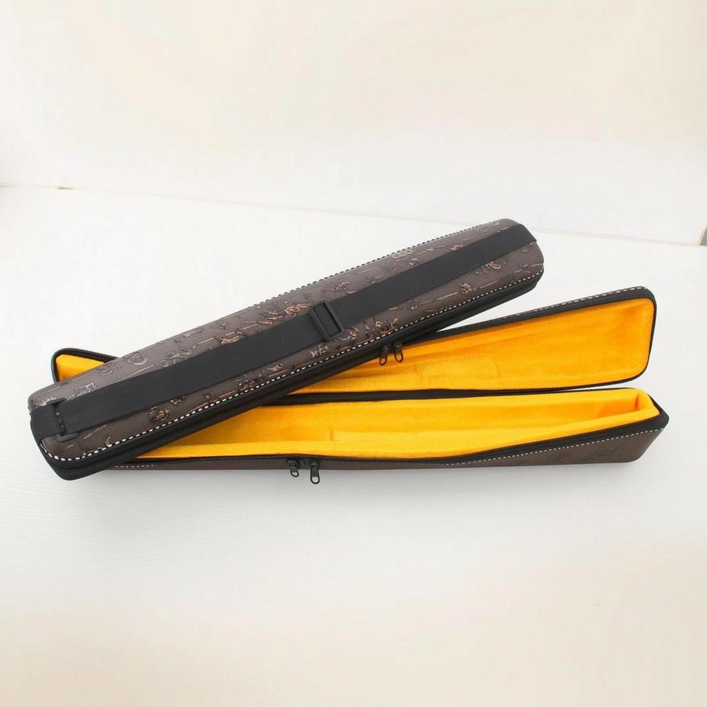 Zippered Bawu Instrument Case Guarding Padded Portable for Instrumentalists, Travel,