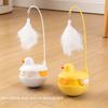 Anti-Bite Turntable Interactive Toy with Removable Feathers & Bells Cat Toy  Pet Supplies