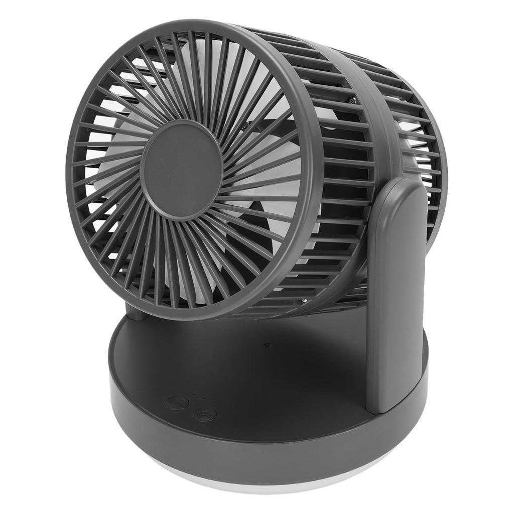 Desk Fan 3 Speeds   Rechargeable Desktop Oscillating   Circulator Fan with Night Light for Home Bedroom