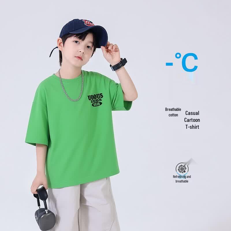 Boys  Cotton Short Sleeve Summer T-Shirt 140