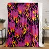 Flame-like Patterns with Orange, Yellow, and Black On a Purple Background. for All Seasons Blanket Lunch Break Throw Gift