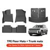 YZ For Hyundai Casper Elantra Ioniq 6 Kona Nexo Palisade Sonata Venue Car Trunk Mat Luggage Mat  TPE LHD Set Floor Liner Mat