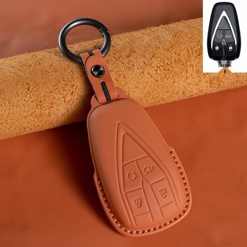 Changan Genuine Leather Key Case for EADO, CS75, CS35, CS55PLUS, Oshan X5/X7, UNI
