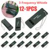 1-12PCS 3-Frequency Whistle 3 Holes High Decibel Whistle Survival Whistle Outdoor Hiking Hunting Camping Emergency Survival Tool