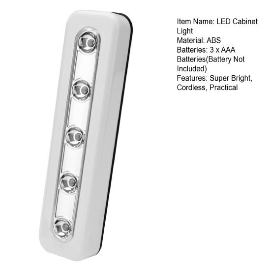Lange Balkenleuchte, LED-Lampe, superhell, einfach zu installieren, berührungsempfindlich, batteriebetrieben, LED-Schrankleuchte mit Klebepad