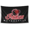 Flag Motorcycle Banner 3x5ft/90 * 150cm (HD Printing, Durable 150D Polyester) for Garage Man Cave with Metal Grommet