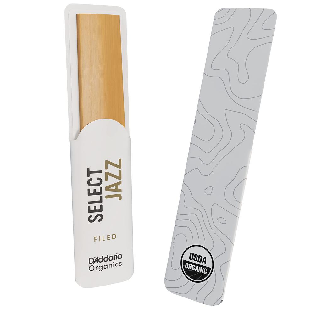 WoodWinds Blatt für Baritonsaxophon, USDA Organic Certified, SELECT JAZZ FILED ORSF05BSX2H, 5er-Pack, D'Addario, D'Addario [Härte 2H] []