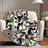 Cartoon P-Pingu Cute Blanket Warm Soft Suitable For Bedroom Sofa Bed Living Room Office Travel Camping Gifts