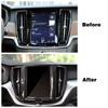 For Volvo XC60 2018-2024 Interior Center Console Navigation GPS Navigator Frame Trim ABS Decoration Interior Moulding Sticker
