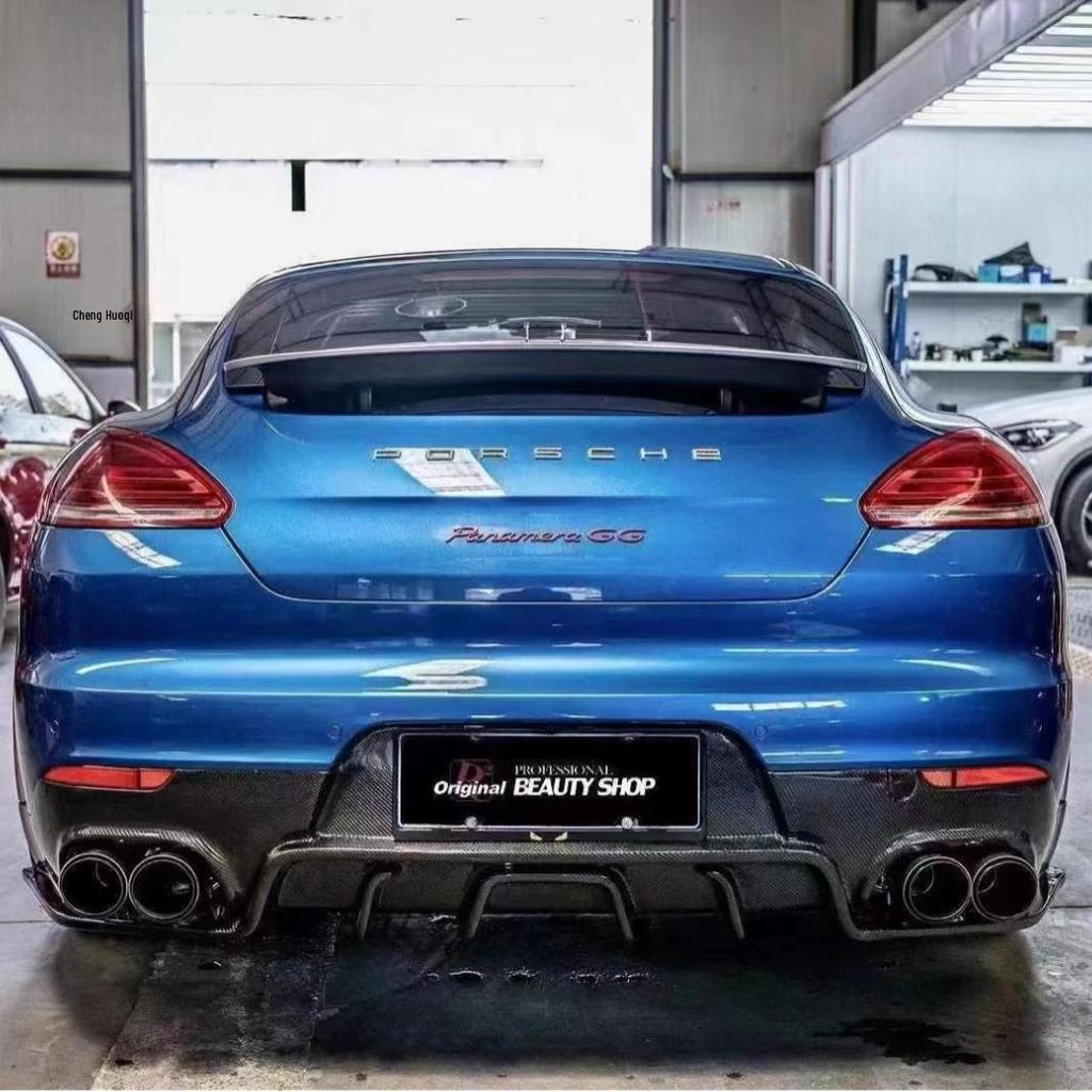 Compatible with 2014-2016 Panamera 970.2 FXX Carbon Fiber Rear Lip