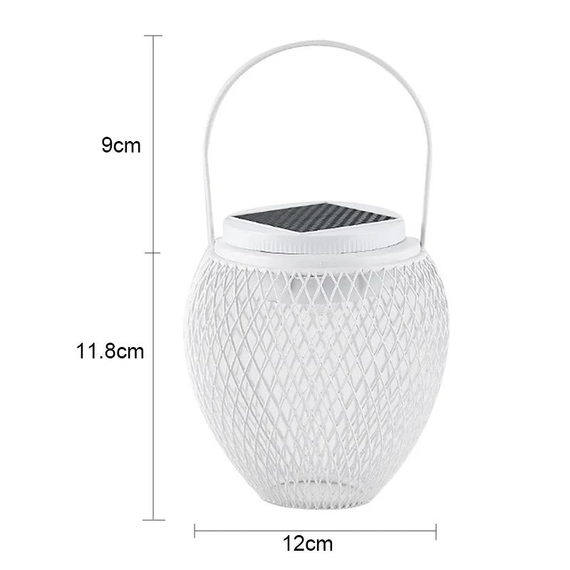 

Светодиодный солнечный фонарь, водонепроницаемый, для украшения сада, на солнечной батарее, подвесной светильник для балкона, двора, ландшафтной дорожки White and Warm