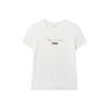 Fila Colorful Letter Print Short Sleeve T-Shirt Women Tops White F11W028112FWT