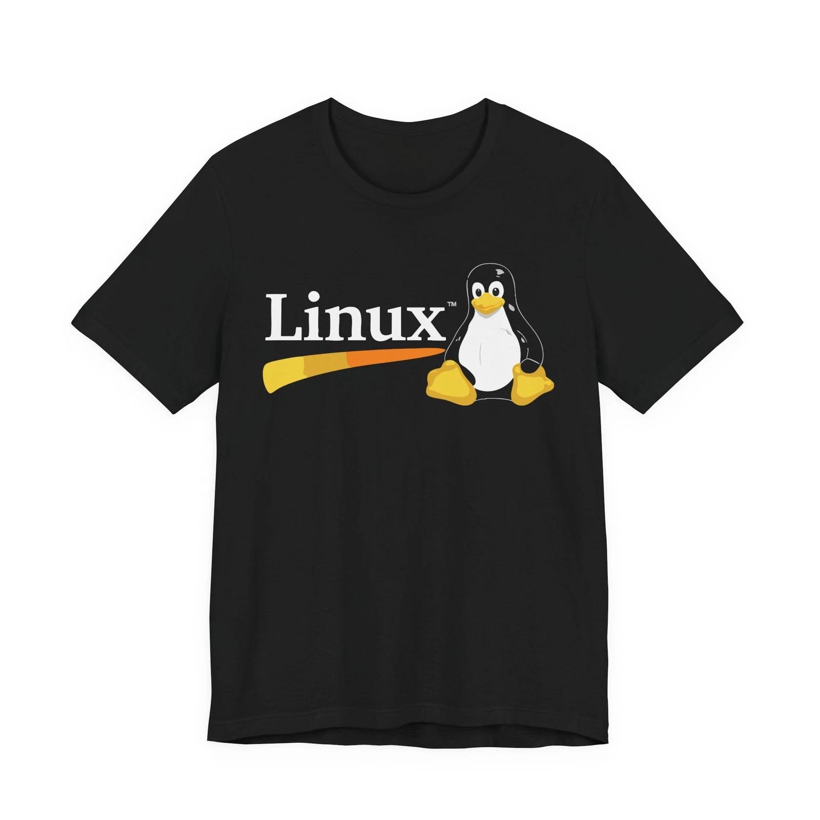 Men s and Women s T-shirts Linux OS Logo L