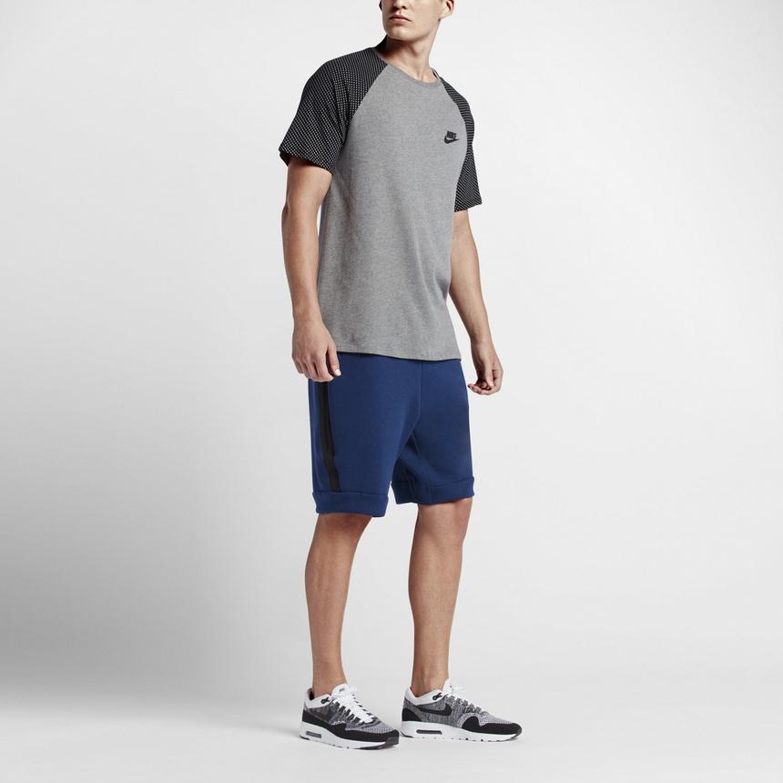 Nike Lacing Knit Casual Sports Shorts Navy Blue Men's 805161-423