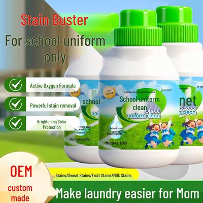 School Uniform Oxygen Bleach Stain Remover Powder - Effective Laundry Detergent