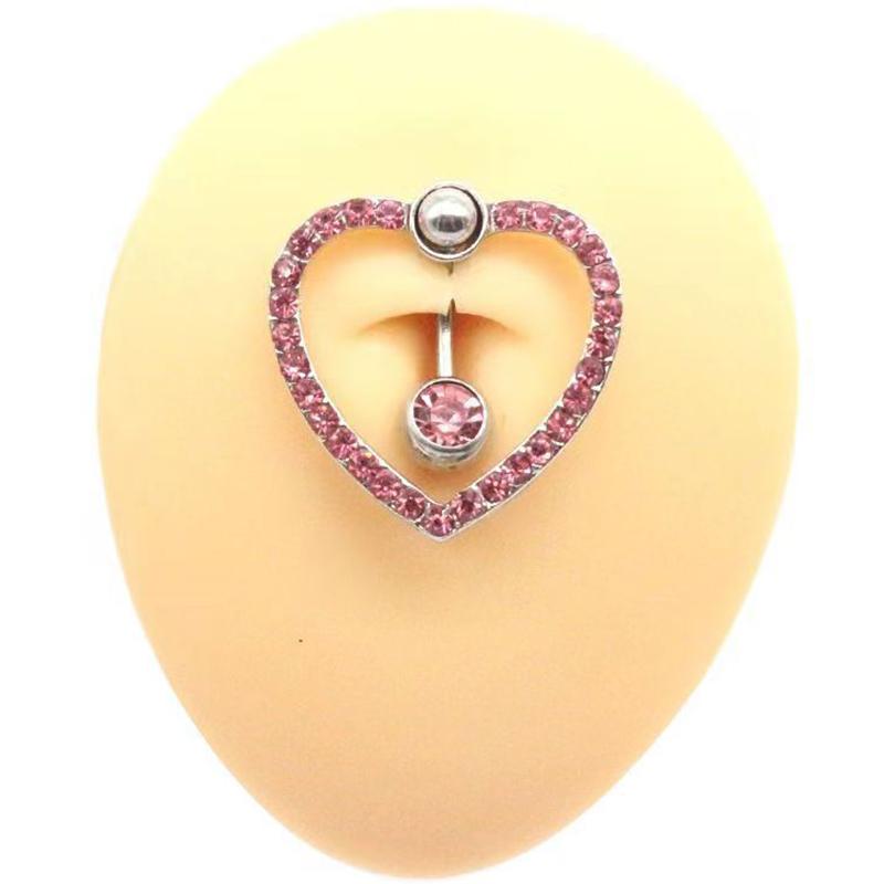 Colorful Butterfly Heart Belly Button Rings For Women Girls Sexy Navel Ring Drop Dangle Body Jewelry Beach Belly Navel Rings