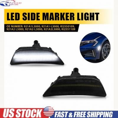 Fits    2024 Kia K5 LED Side Marker Light Lamp Reflector Left+Right
