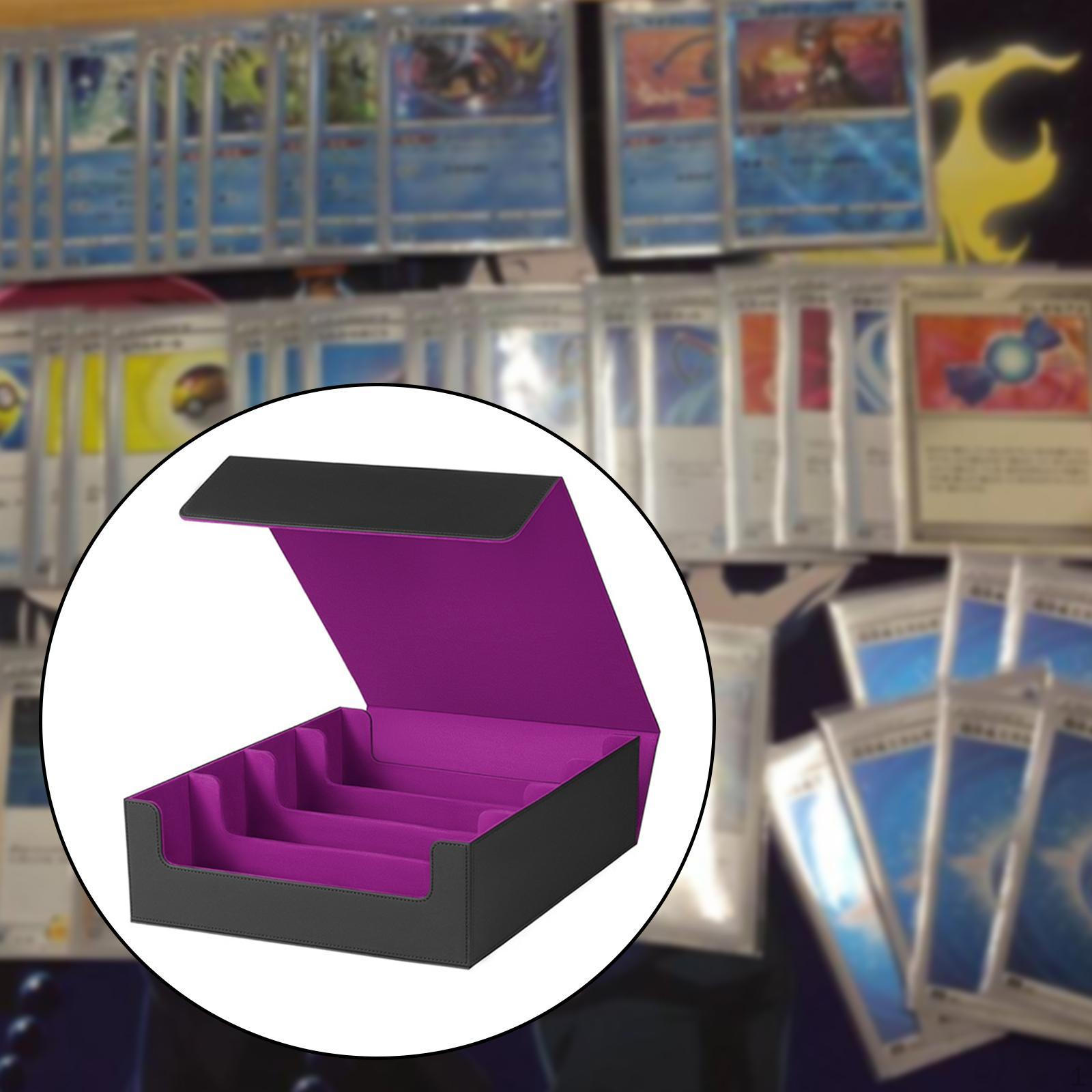 

Коробка-холдер для торговых карт в 4 ряда для удобной демонстрации и хранения фиолетовый