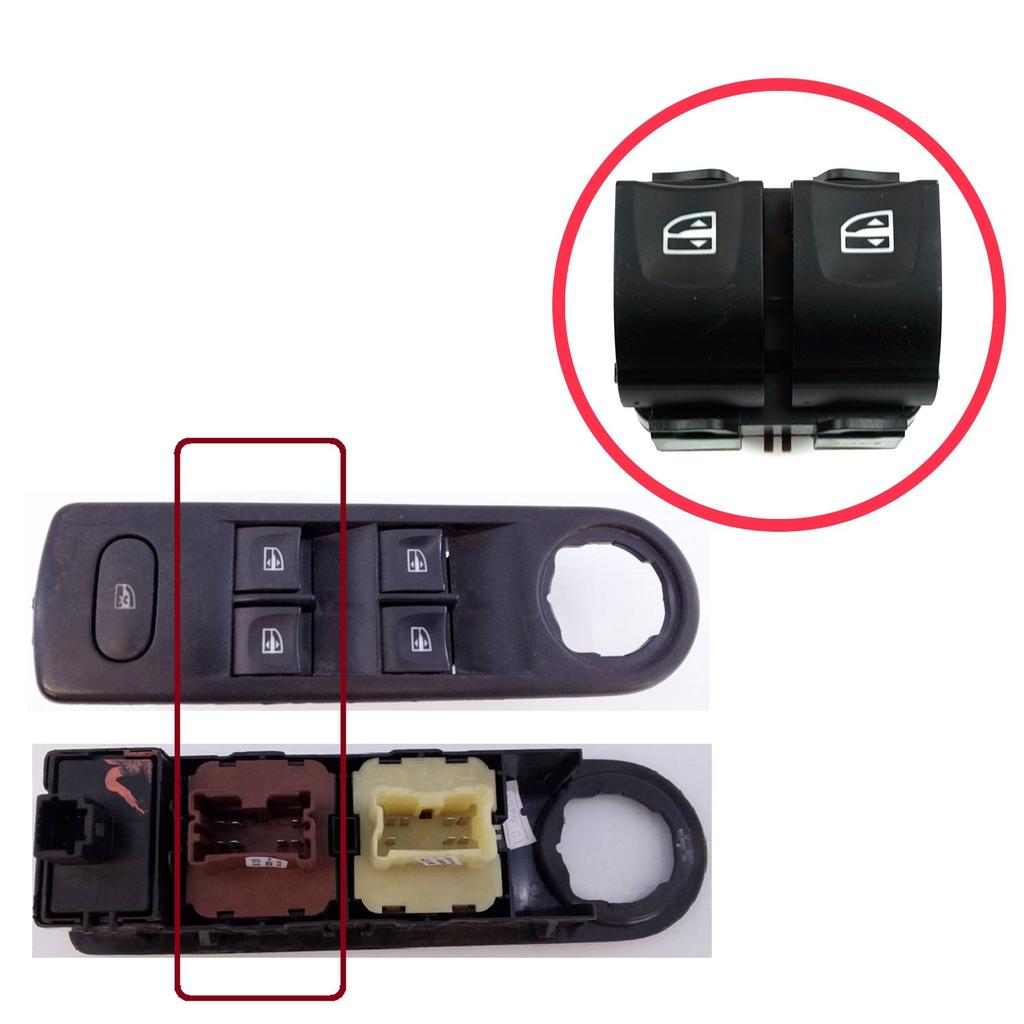 For Renault Captur Clio 4 Zoe Dacia Duster Lodgy EDP1095 Power Window Regulator Lift Control Switch Brown Front Left 254113300R