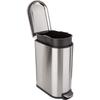KITCHEN MOVE Fuller Poubelle de cuisine étroite à pédale - Acier - 40L