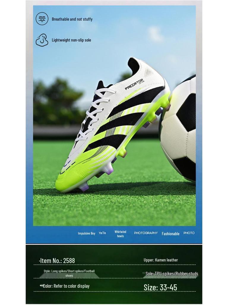 Dětské nízké kopačky Messi: TF Travní a AG Dlouhé kolíky pro středně velké až velké děti - Profesionální sportovní obuv